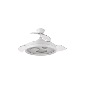 Ventilador Dc Turia 72w 6120lm Blanco 3 Asp.desplegables 32/47x50/110d. 3 Colores C/remoto+temporizador+memoria
