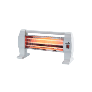 Estufa Elect.de Cuarzo Igneo 1200w Blanco 3potencias 3elementos Portatil Antivuelco 26x50x12 Cm