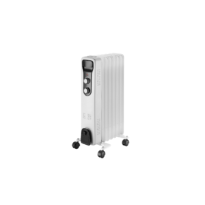 Radiador Aceite Brasilia 2000w 9elementos Blanco/negro 3potencias Antivuelco Termostato Reg.seguridad Asa 59,5x40,5x24cm