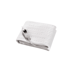 Calientacamas Elect.bienestar Blanco 60w 150x80cm 3niveles Control Led Autoapagado 3h Lavable