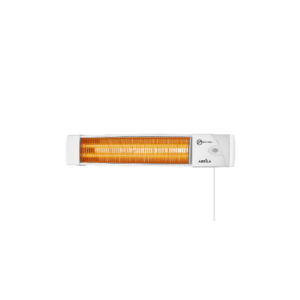 Estufa Cuarzo Africa 1200w Blanco 2 Potencias Control Cadena De Tiro 10,4x57x10,8 Cm