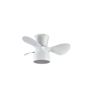 Ventilador DC 24w Kos Blanco 3 Aspas 60d 6 Vel. 2390lm 3000-4500-6000k c/remoto, Memoria Y Temporizador