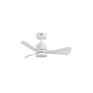 Ventilador Dc Zepelin 18w 1900lm Blanco 3aspas 91d 3000-4000-6500K Remoto,memoria Y Temporizador