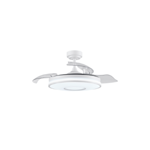 Ventilador Dc Dani 72w 7200lm Blanco 3aspas 6velocidades 108d 3000-4000-6000k Remoto+memoria+temporizador 24