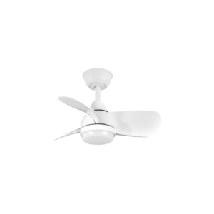Ventilador Dc 24w Pirdo Blanco 3 Aspas 60d 2400lm 6 Vel. 3000-4500-6000k C/remoto, Memoria Y Temporizador
