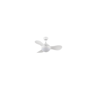 Ventilador Dc Solido 24w Blanco 3aspas 91d 2640lm 3000k,4000k,6500k Remoto+memoria+temporizador