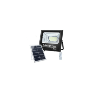 FOCO PROYECTOR LED SOLAR 60W IP66 PANEL POLICRISTALINO B. FRIO