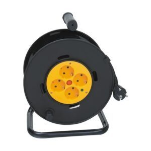 CARRETE 4 TOMAS ALARGADOR DE CABLE 25 Metros 3G 1.5mm2 LEDECOR